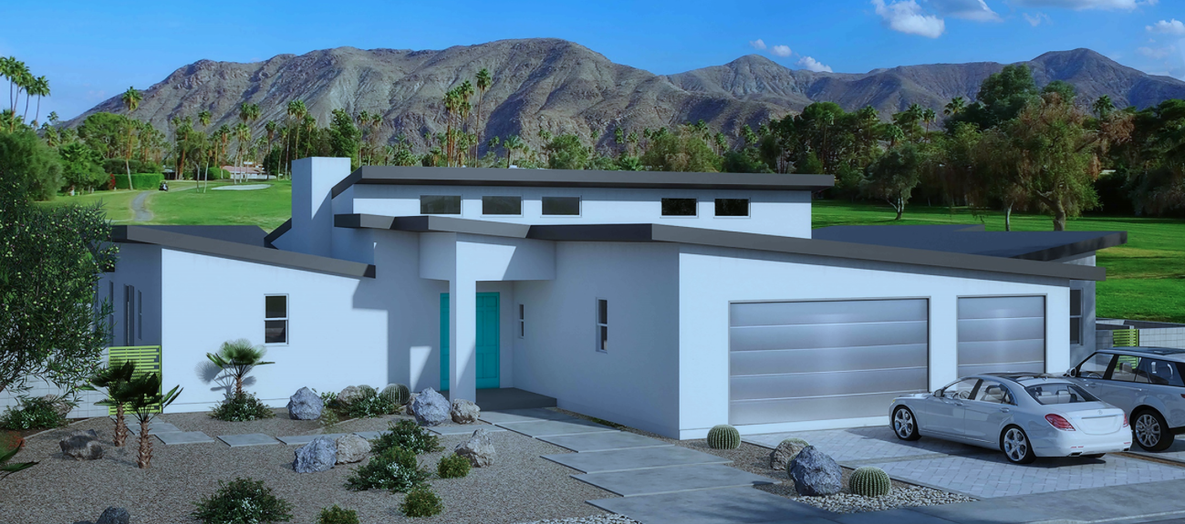 Aspire Homes Breaks Ground on 3 MidCentury Modernist Homes Builder
